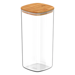 Pote Hermético 1,5L Keep Tampa Bambu quadrado