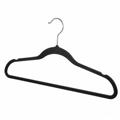 Cabide de Plástico Preto 45x22,5cm Slim Unidade
