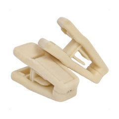 Presilha Veludo Bege Kit 2 Pares Prendedor cabide