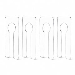 Separador Cabide Cristal Acrilico Divisória Kit 4pçs