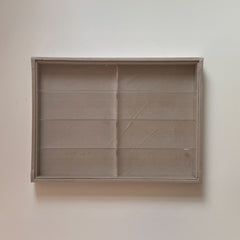 Bandeja G Óculos 8 nichos de acrilico 38x28x3,5cm Forrada Veludo Acessórios