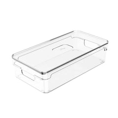 Organizador 2,8L Com Tampa Clear 30x15x7cm