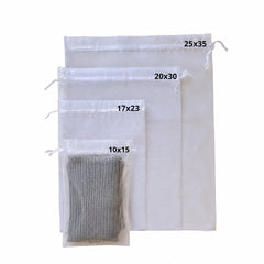 Saquinho Organza 10x15 Kit 4 Peças Branco