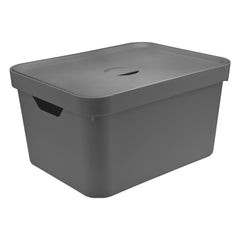 Caixa Cube 32L G Alta c/Tampa Chumbo