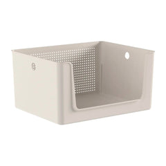 Cesto Flow c/ Abertura Frontal Sem Tampa S17,4x L27x P34 cm 16L- Bege