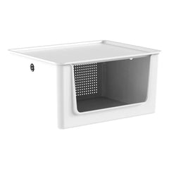 Cesto Flow c/ Abertura Frontal c/Tampa S17,4x L27x P34 cm 16L- Bege