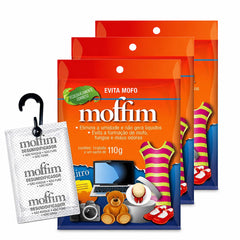 Sachê Antimofo Moffim Chá Branco Kit com 3 110Gr cada Desumidificador