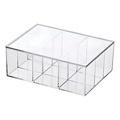 1079 Caixa 8,5x22,5x16,5cm Organizadora c/ Divisória e Tampa Elegance