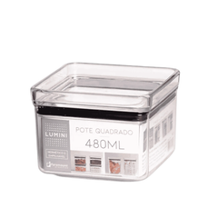 POTE HERMETICO LUMINI QUADRADO 480 ML